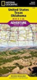 US, Texas and Oklahoma Map  National Geographic Adventure Map