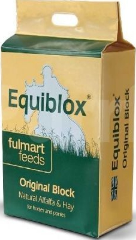 12KG EQUIBLOX GRASS BLOCKS Dried Alfalfa & Hay Horse Food Boredom Breaker Treat