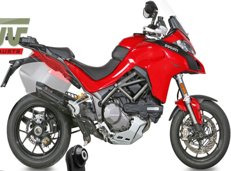Mivv Exhaust Muffler Suono Black Steel Black DUCATI MULTISTRADA 1260 2018 > 2020