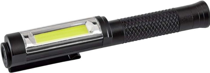 Draper 90101 COB LED Rechargeable Aluminium Pen Torch 5W 400 Lumens