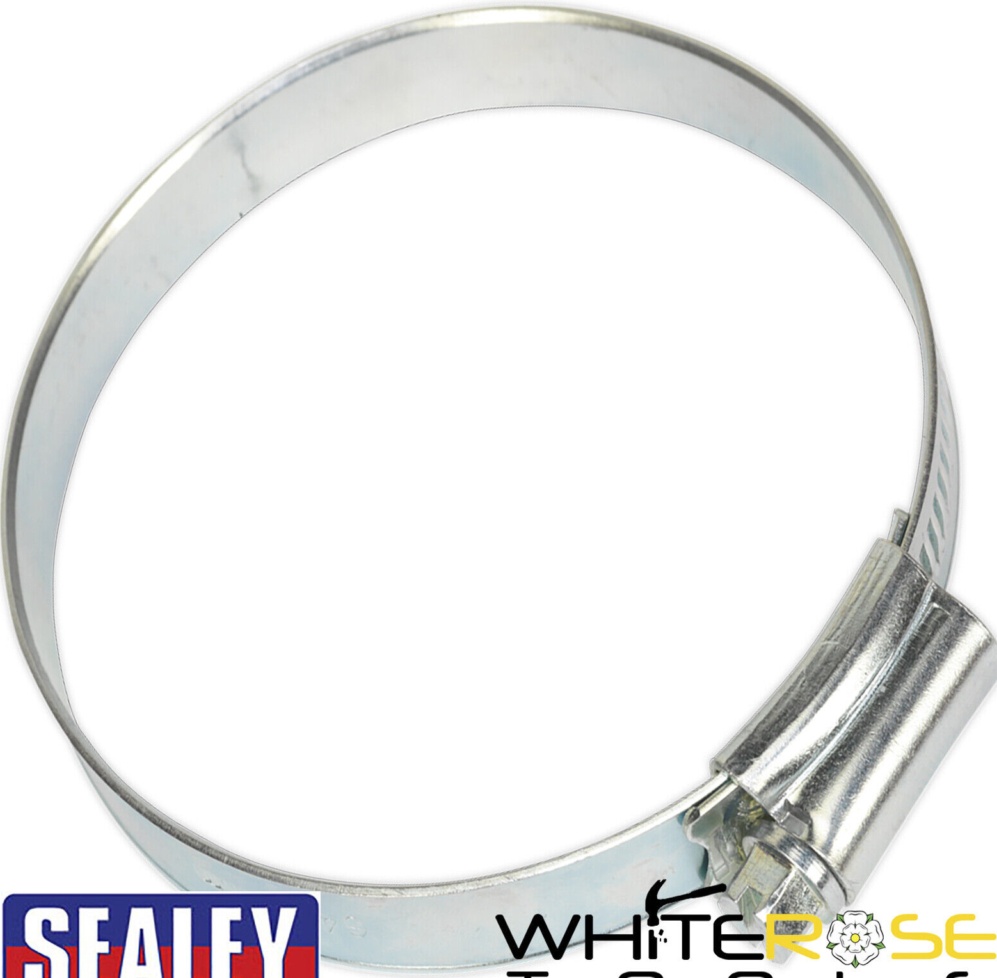 Sealey SHC3X Zinc Plated Hose Clip 64-76mm - Pack of 10