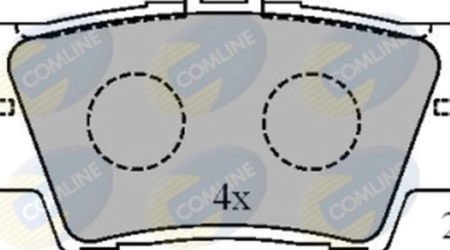 Rear COMLINE CBP01581 Brake Pad Set, disc brake for LEXUS,TOYOTA