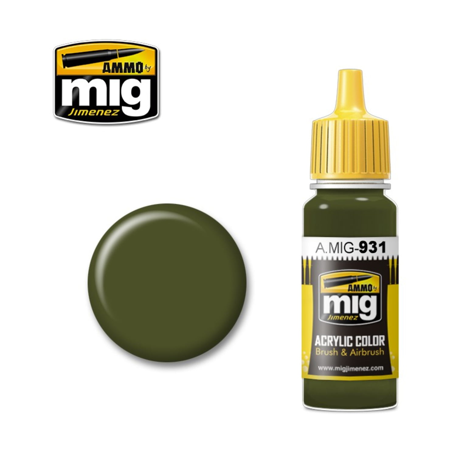 Ammo by MIG Russian Dark Base Acrylic waterbased colour 17ml A.MIG-931
