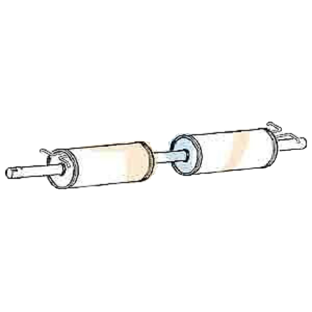 Klarius FE888D Exhaust Centre Box Transit 2.4              00-06
