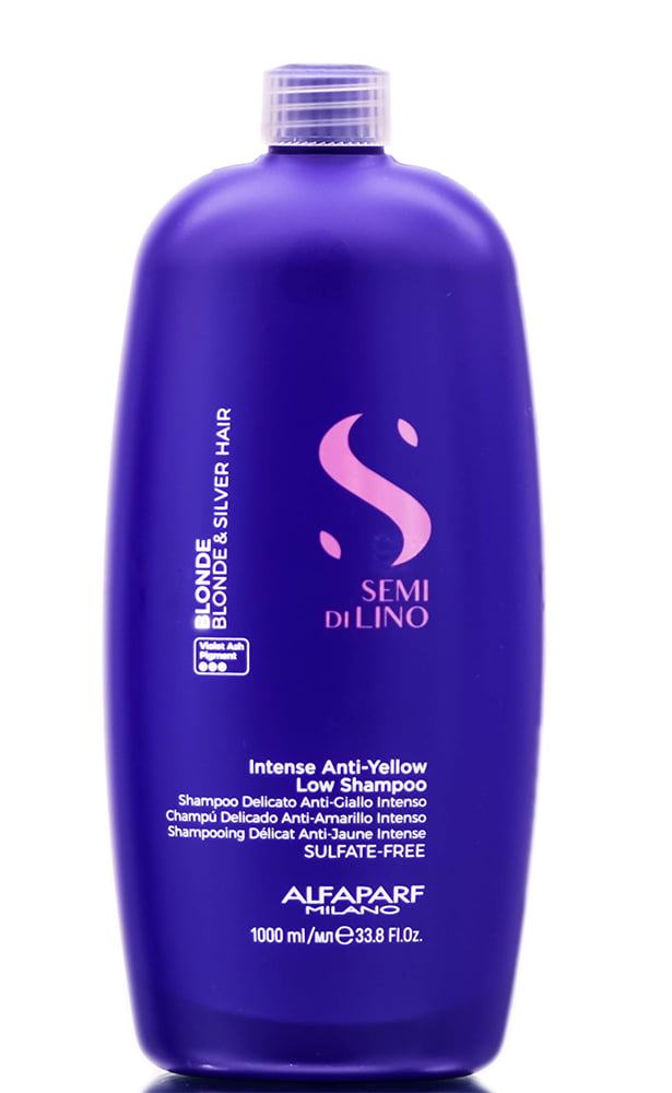 Alfaparf Milano Semi Di Lino Blondes Intense Anti-Yellow Low Shampoo 1L - Image 3