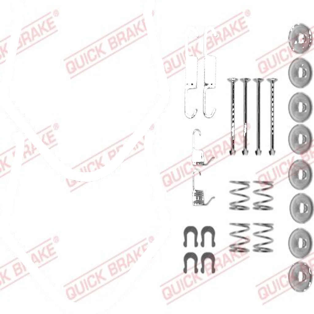 Brake shoe fitting kit 105-0638 QUICK BRAKE for TOYOTA STARLET TERCEL