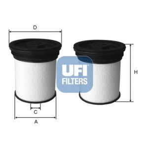 UFI Fuel Filter Fits Chevrolet Captiva Opel Antara Vauxhall Antara 26.047.00
