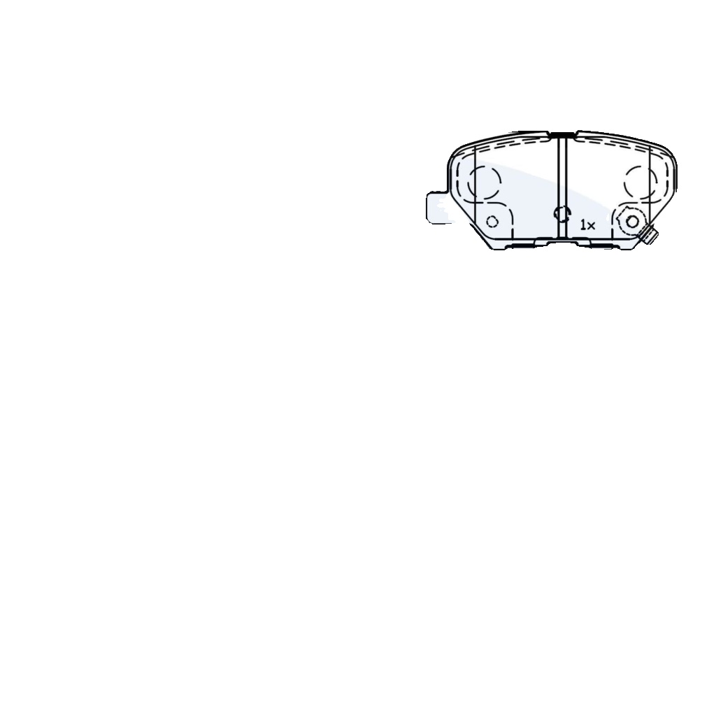 Rear COMLINE CBP32238 Brake Pad Set, disc brake for CITROËN,MAZDA,MITSUBISHI,PEU