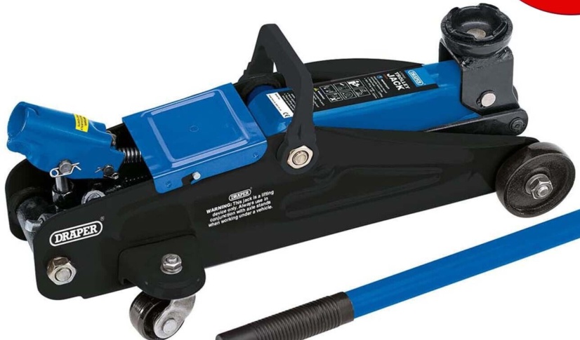 Trolley Jack In Carry Case Draper 54635 2 Tonne Ton Car Vehicle Garage Workshop