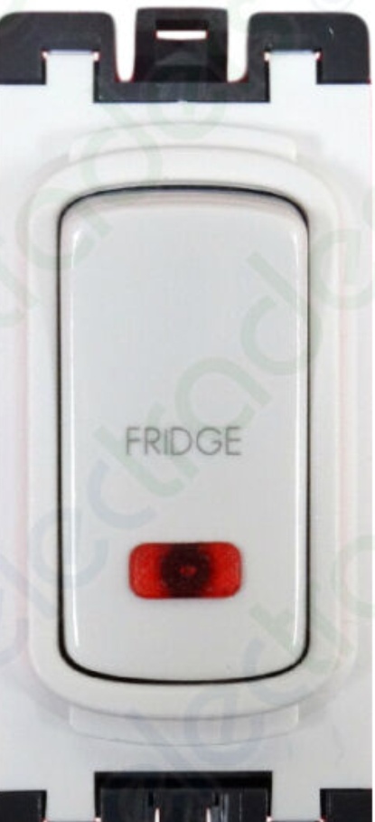 Legrand 735421FR Grid Switch marked ""FRIDGE"" 20 amp Double Pole