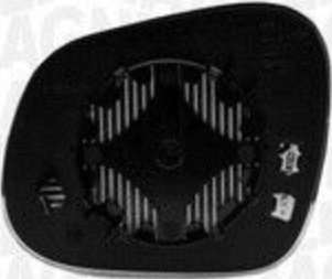 Left MAGNETI MARELLI 351991307290 Mirror Glass, outside mirror for SEAT