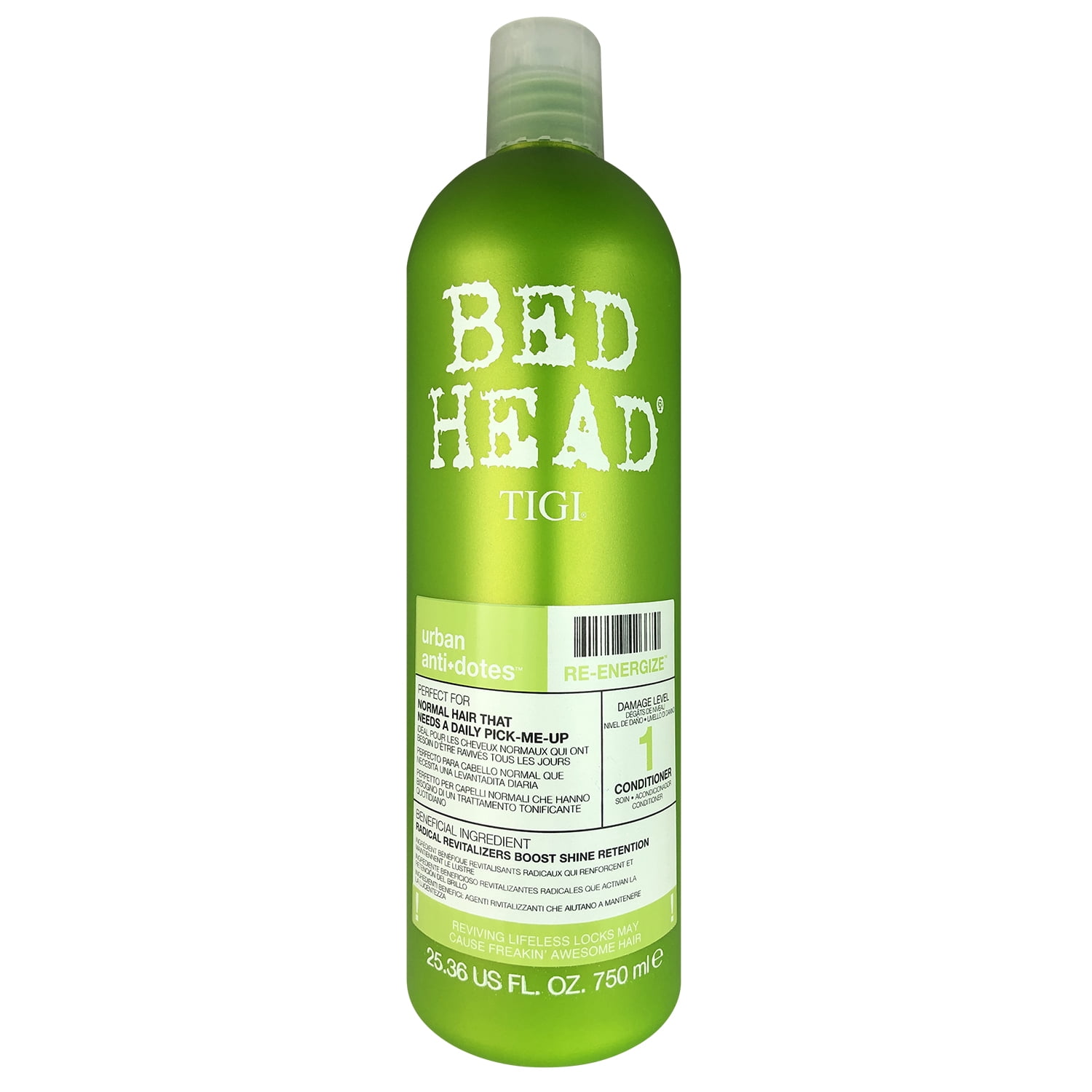 Bed Head by Tigi Urban Antidotes Re-Energise Conditioner for Normal Hair, 750ml
