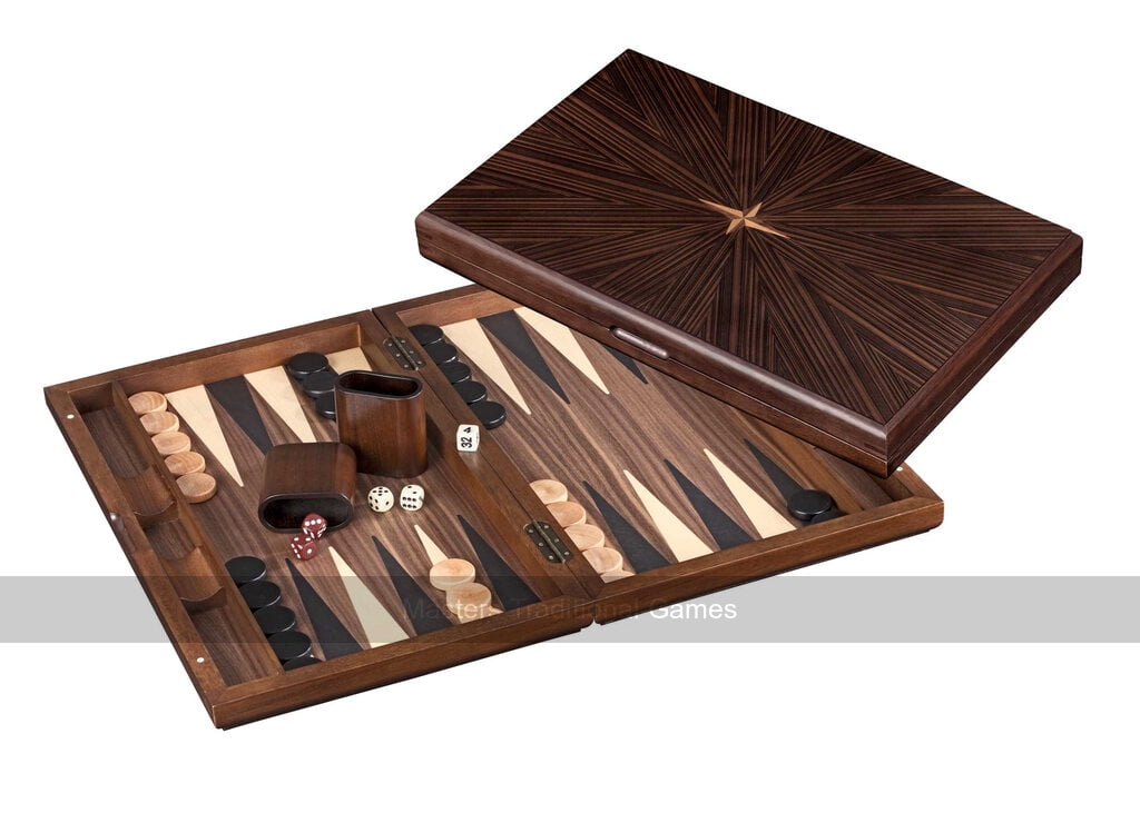 Philos 19-inch Wooden Iraklia Backgammon Set (UK)