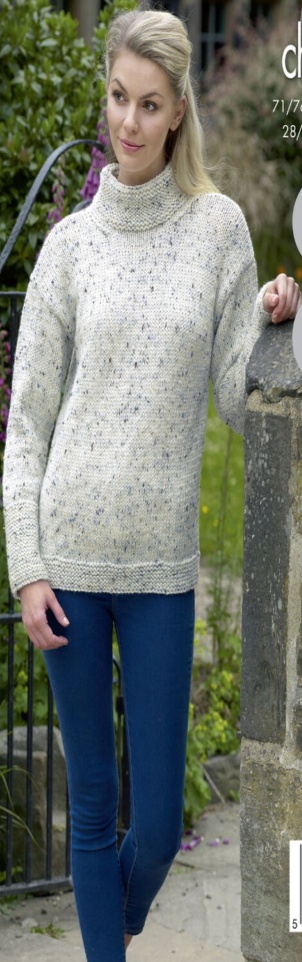 King Cole Chunky Knitting Pattern - 5289 Ladies Sweaters