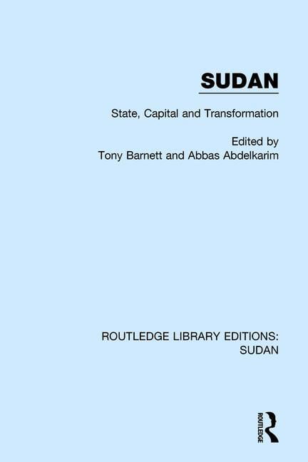 Sudan: State, Capital and Transformation, V.V. 9781138212138 Free Shipping..