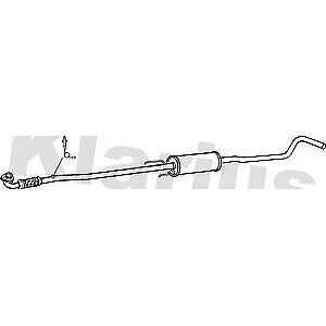 Klarius box with centre pipe fits Vauxhall corsa 1.0 00-06 GM432Q