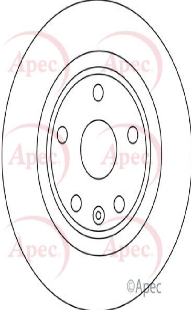 Brake Disc Solid Rear Replacement DSK2755 Fits Chevrolet Opel Vauxhall APEC