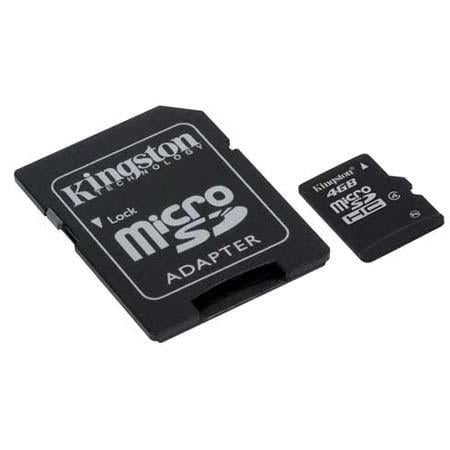 Kingston Micro SD 4GB 8GB 16GB SDHC Class 4 Memory Card Microsd TF +Adapter