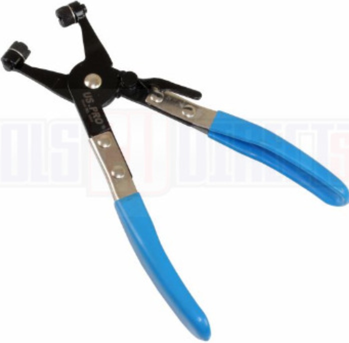 US PRO Tools Straight Hose Clamp Pliers - Cross Slot Jaws 3922