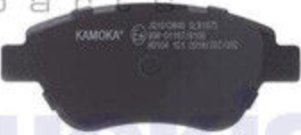 Original Kamoka Brake Pad Set Disc Brake JQ1013840 for Opel
