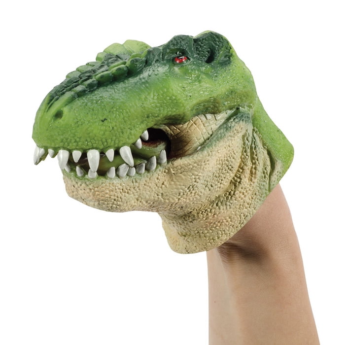 Tyrannosaurus Rex Dinosaur Hand Puppet by Schylling - One Rubber Dinosaur Puppet