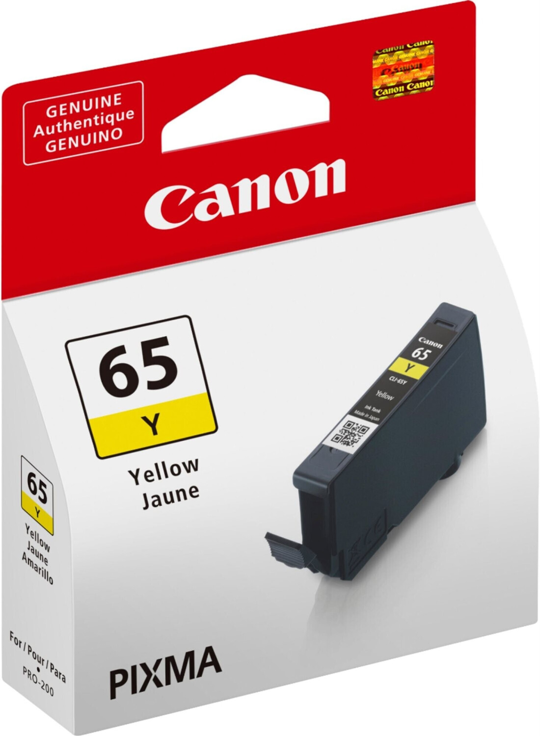 Genuine Canon CLI-65 Ink Cartridge Yellow for Canon Pixma Pro-200 Printer