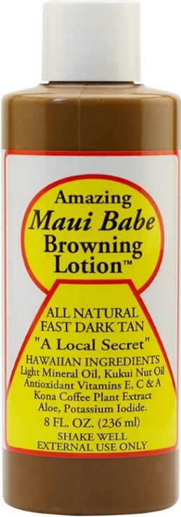 Maui Babe,Amazing Browning Lotion ALL NATURAL,DARK TAN 8 fl oz 236mL Single Pack