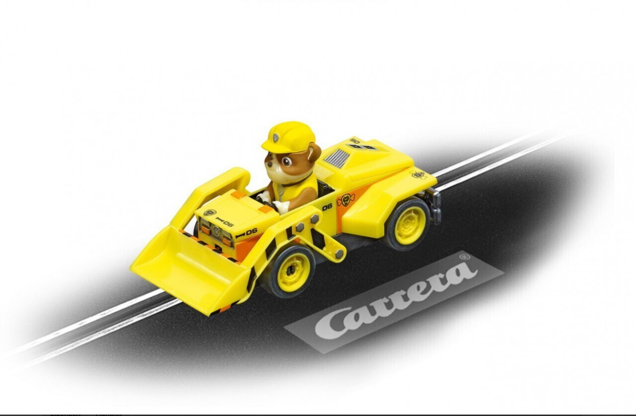 Carrera First 20065025 Slot Car Paw Patrol-Rubble, Yellow