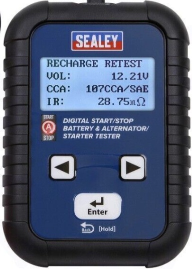 Sealey Digital Start/Stop Battery And Alternator/Starter Tester - Image 2