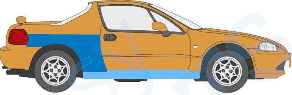HONDA CIVIC CRX DEL SOL 1992-1998 REAR WHEEL ARCH + SILL REPAIR PANEL  / RIGHT