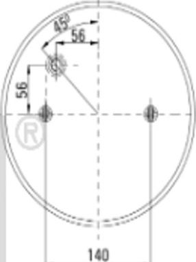 FEBI BILSTEIN BELLOW, AIR SUSPENSION FRONT SCANIA 2 - SERIES 3 - SERIES BUS 4 -
