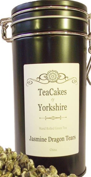 Jasmine Pearls Tea Gift Caddy Green Dragon Tears 100g Speciality Loose Leaf