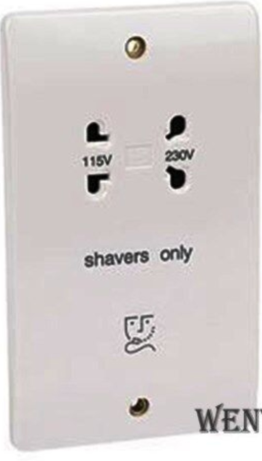 MK K701WHI 2 Gang Shaver Socket White 115/230v 230v Input