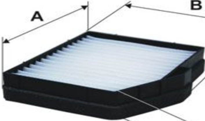 Filtron Air Filter, Passenger Compartment K 1308 Rozmiar 19