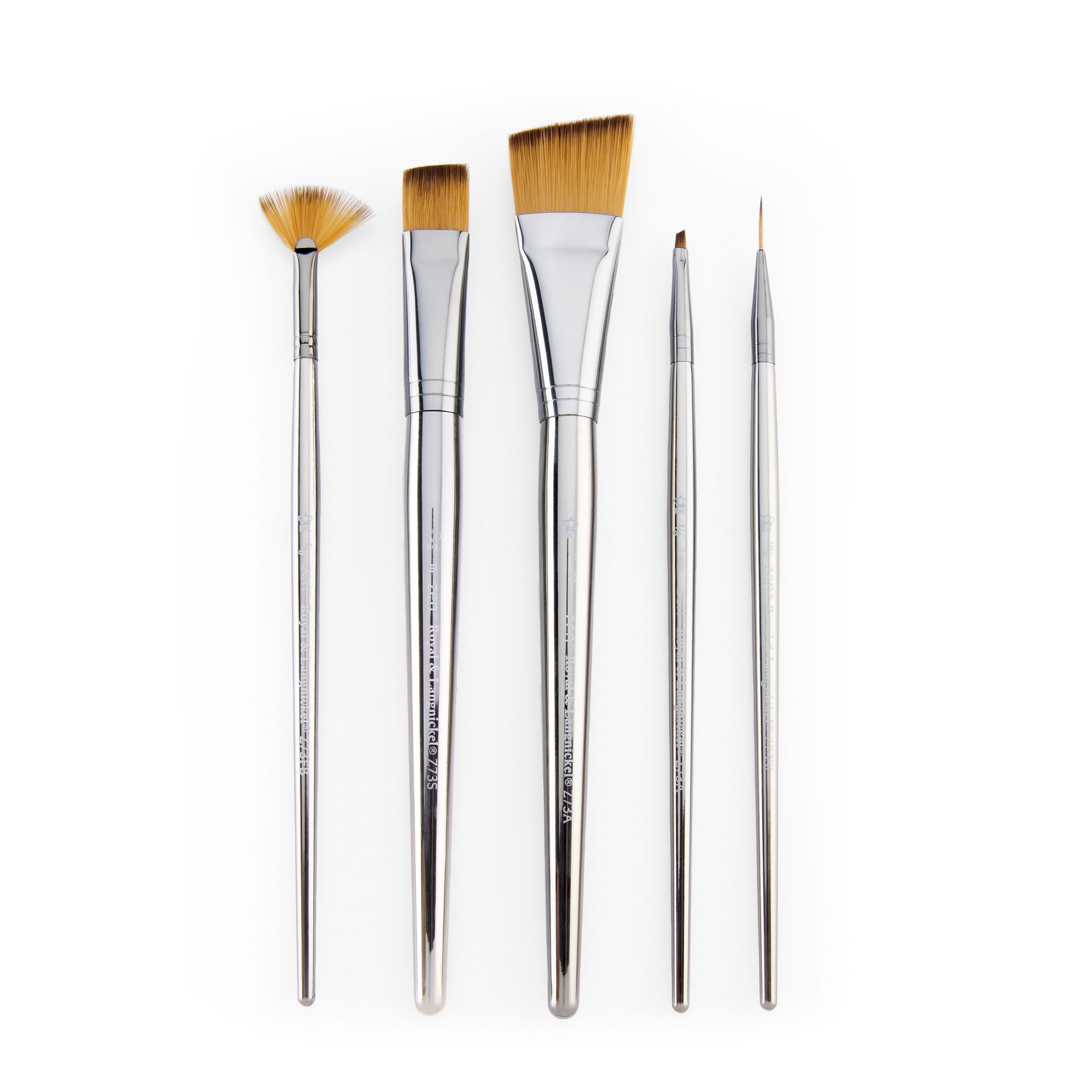 Royal & Langnickel Artists Zen Paint brushes pack 5 All media Watercolour brush