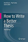 How to Write a Better Thesis By David Evans, Paul Gruba, Justin Zobel - Image 3