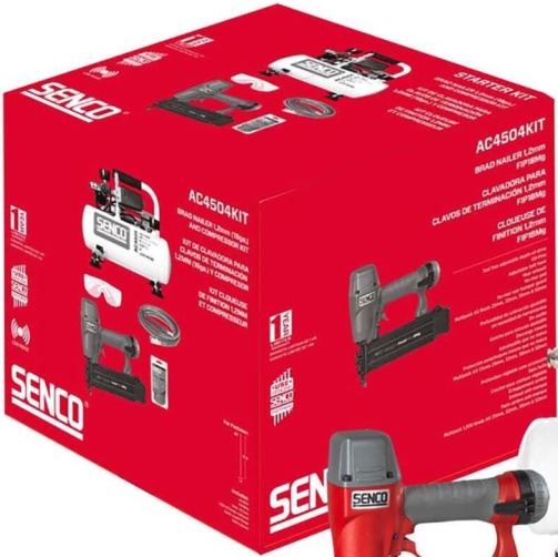Senco AFN0024KIT AC4504 240V 18G Low Noise Compressor Nailing Kit