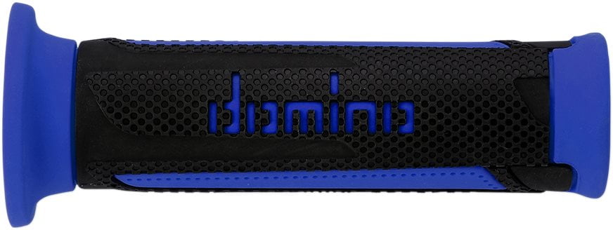 Domino Open Hand Grips Anthracite-Blue D 22 Mm L 120 Mm For Motorcycle