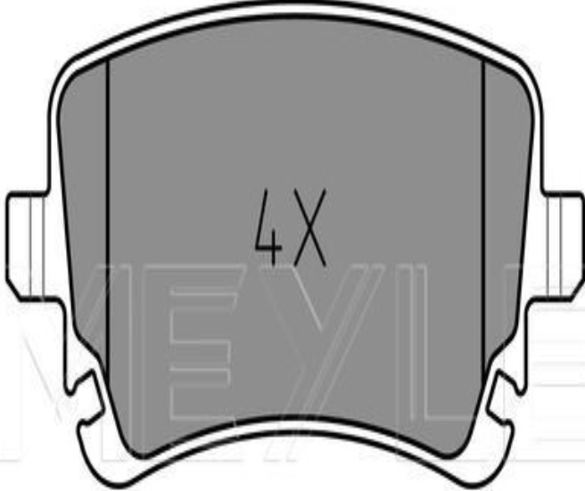 MEYLE 025 233 2617 BRAKE PAD SET DISC BRAKE Rear