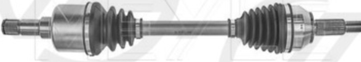 Driveshaft Front Axle Left 714 498 0055 MEYLE for FORD MONDEO III Turnier