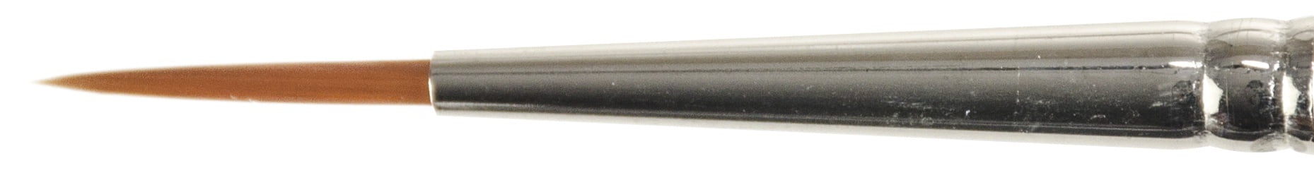 Kingart Golden/Black/Orange Premium Radiant 6350-2 Liner Series Artist Brush Synthetic Taklon Hair Short Handle For Acrylic Oil And Watercolor Painting Size 2