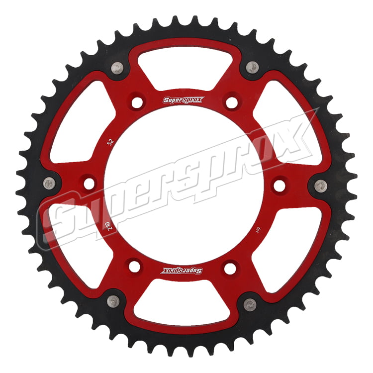 Free Shipping Supersprox Stealth Red 52 D Crown For Motorcycle Parts Accessories