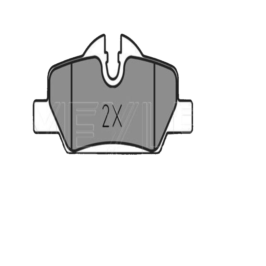 Rear MEYLE GERMANY 025 259 8016 Brake Pad Set, disc brake for MINI