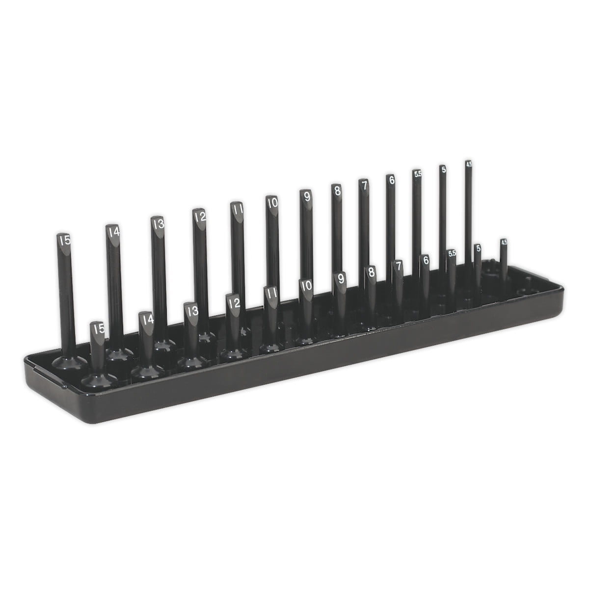 Sealey SH1414 Premier Socket Holder 1/4""Sq Drive 4-15mm