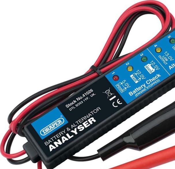 Draper 41026 12V Battery and Alternator Analyser
