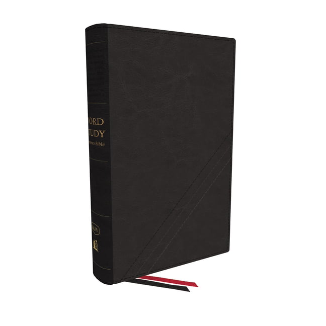 KJV, Word Study Reference Bible, Bonded Leather, Black, Red L... - 9780785294955