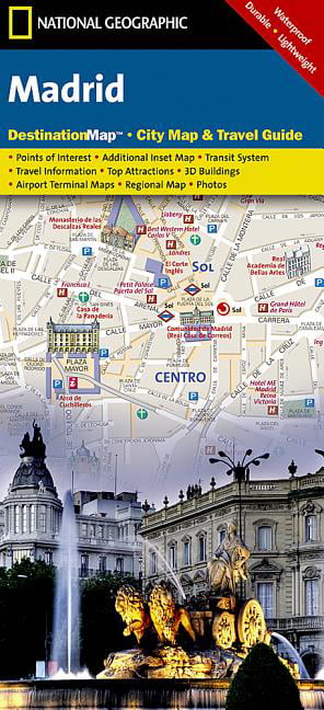 Madrid Map  City Destination by National Geographic