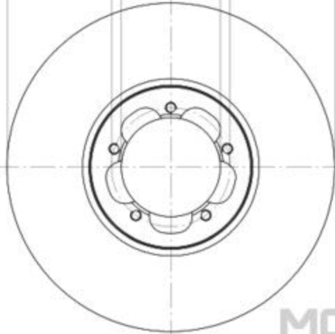 Brake Discs Pair Front Vented MDC2719 308 mm Diameter Mintex