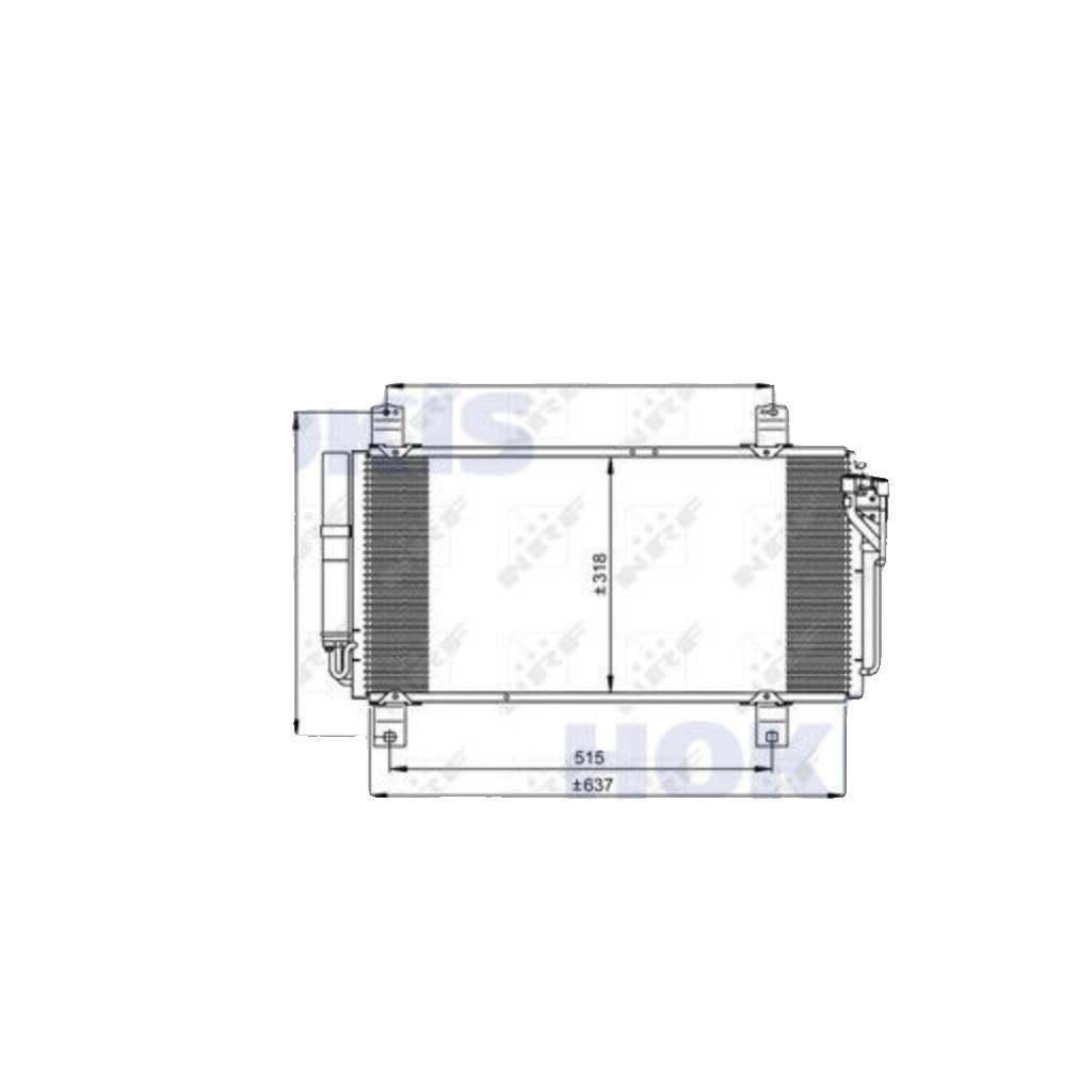 NRF 35949 Condenser, air conditioning for MAZDA