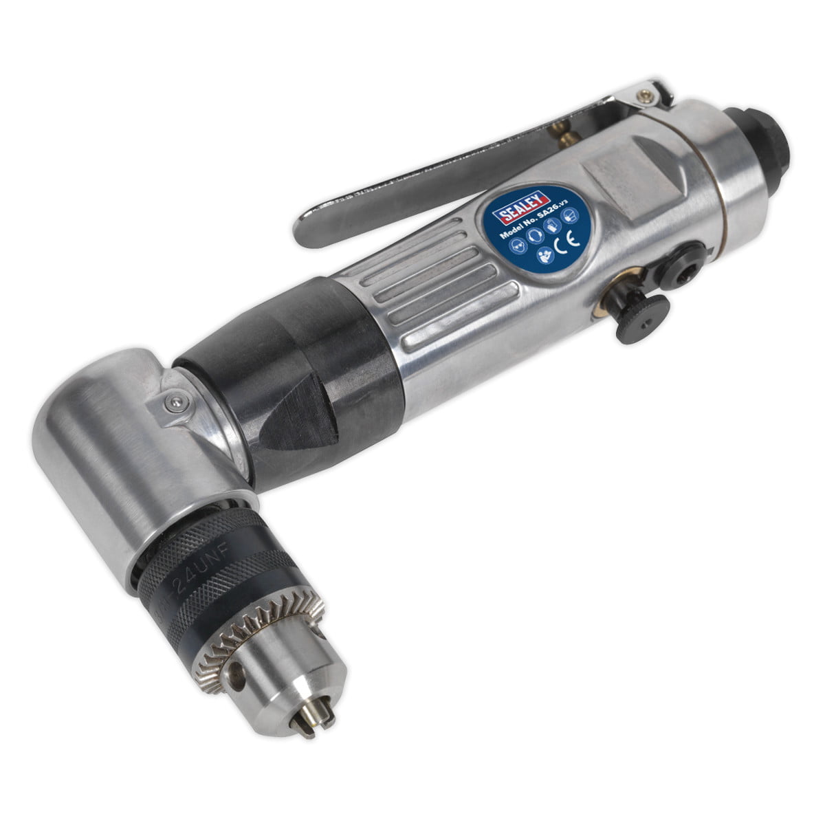  - Sealey 10mm Air Angle Drill Reversible With Planetary Gearbox Sa26 - Image 5